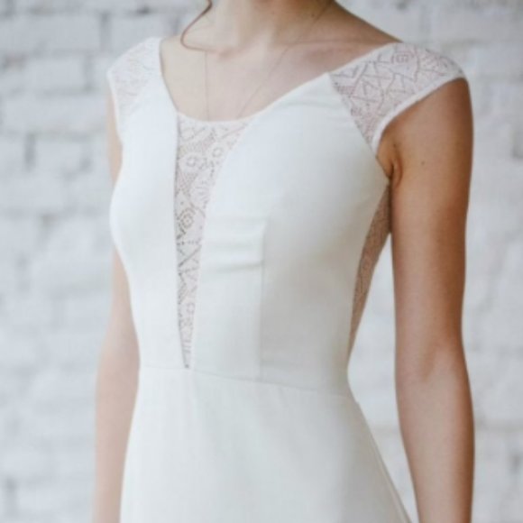 Dresses & Skirts - Boho wedding dress • lace wedding dress with open back • elegant wedding dress •